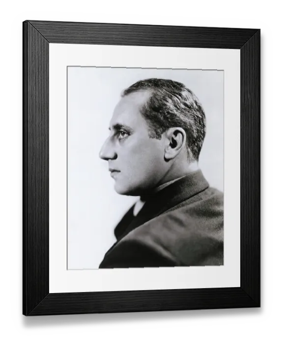 Framed Print : Profile of Actor Groucho Marx Without Eyeglasses and Moustache Framed Print : Profile of Actor Groucho Marx Without Eyeglasses and Moustache