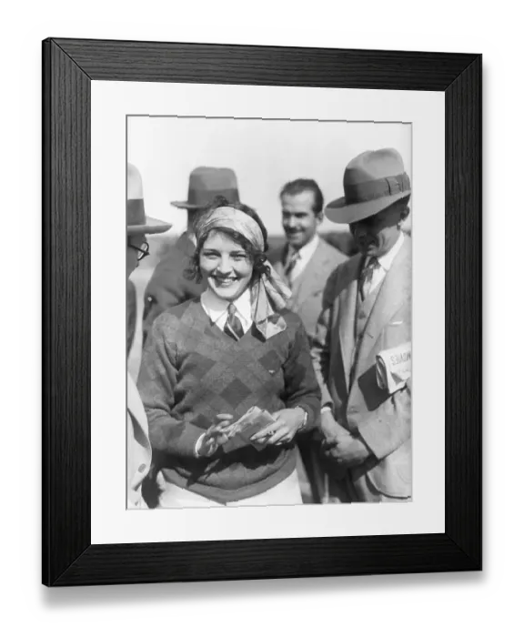 Framed Print : Aviatrix Ruth Elder Framed Print : Aviatrix Ruth Elder