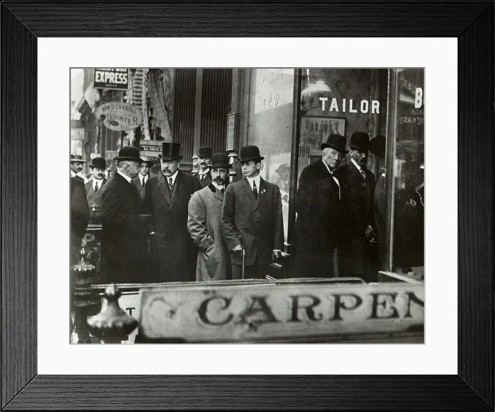 Framed Print : John D. Rockefeller in Crowd Framed Print : John D. Rockefeller in Crowd