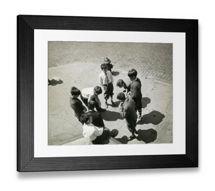 Framed Print : Boys Pitching Pennies Framed Print : Boys Pitching Pennies
