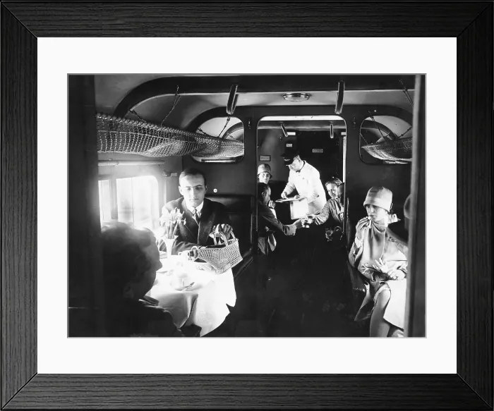 Framed Print : Airline Interior in 1920s Framed Print : Airline Interior in 1920s