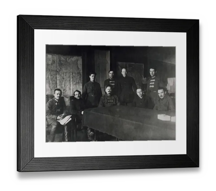 Framed Print : Leon Trotsky with Comrades Framed Print : Leon Trotsky with Comrades