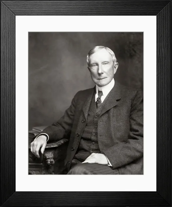 Framed Print : Industrialist John D. Rockefeller