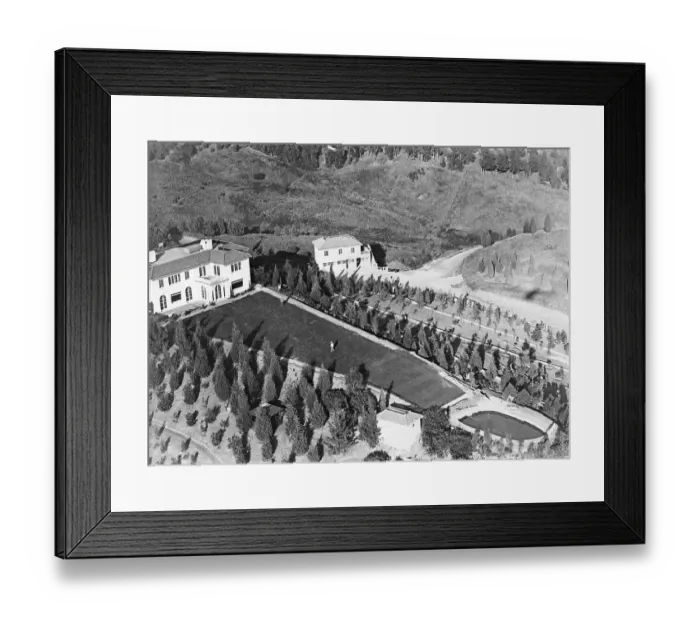 Framed Print : Overview of Large House and Grounds Framed Print : Overview of Large House and Grounds