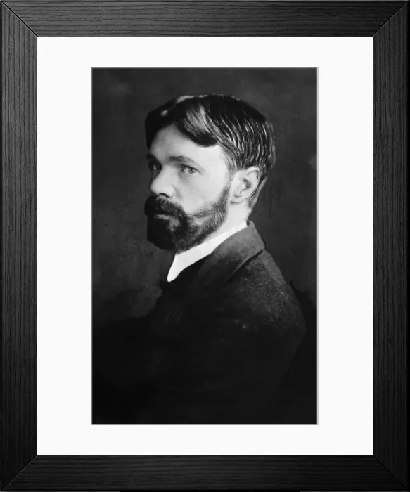 Framed Print : Portrait of Novelist David Herbert Lawrence Framed Print : Portrait of Novelist David Herbert Lawrence