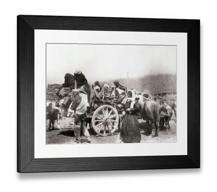 Framed Print : Armenian Refugees Fleeing Turks Framed Print : Armenian Refugees Fleeing Turks
