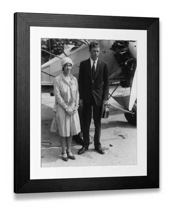 Framed Print : Charles Lindbergh and his Wife Anne Morrow Lindbergh Framed Print : Charles Lindbergh and his Wife Anne Morrow Lindbergh