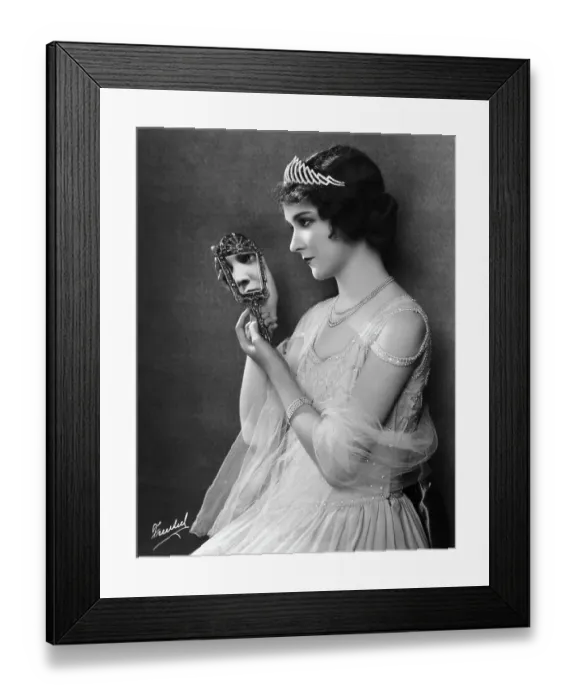 Framed Print : Mary Philbin Holding Jeweled Mirror Framed Print : Mary Philbin Holding Jeweled Mirror
