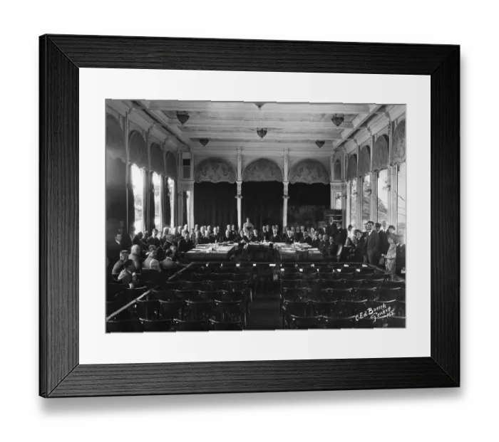 Framed Print : First League of Nations Meeting