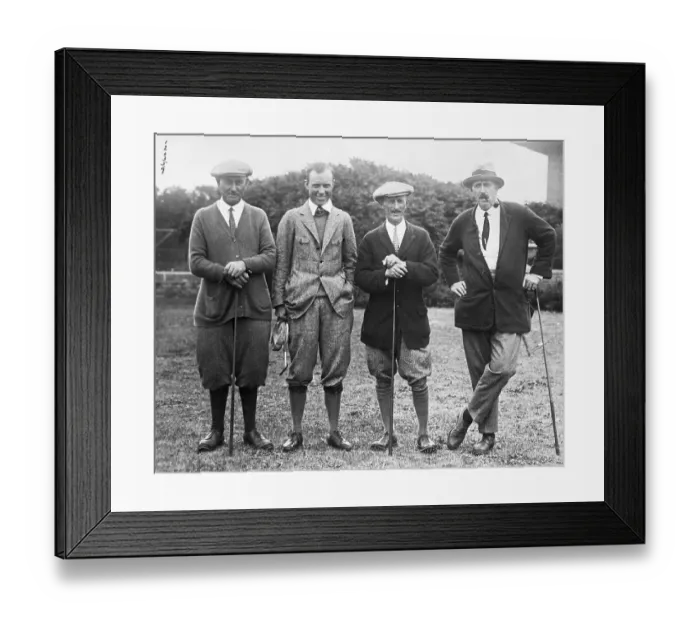 Framed Print : Golfers with their Golf Clubs Framed Print : Golfers with their Golf Clubs