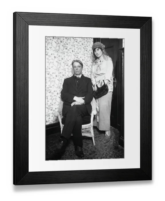 Framed Print : William Butler Yeats and Wife Georgie Framed Print : William Butler Yeats and Wife Georgie