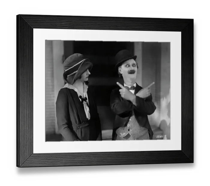 Framed Print : Ben Turpin With Crossed Eyes And Arms Framed Print : Ben Turpin With Crossed Eyes And Arms