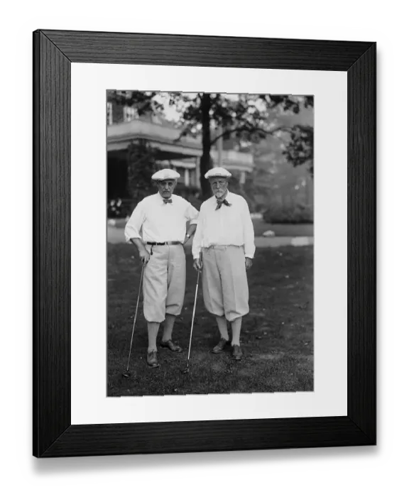 Framed Print : Judge William O. Henderson and Samuel P. Bush Golfing Framed Print : Judge William O. Henderson and Samuel P. Bush Golfing