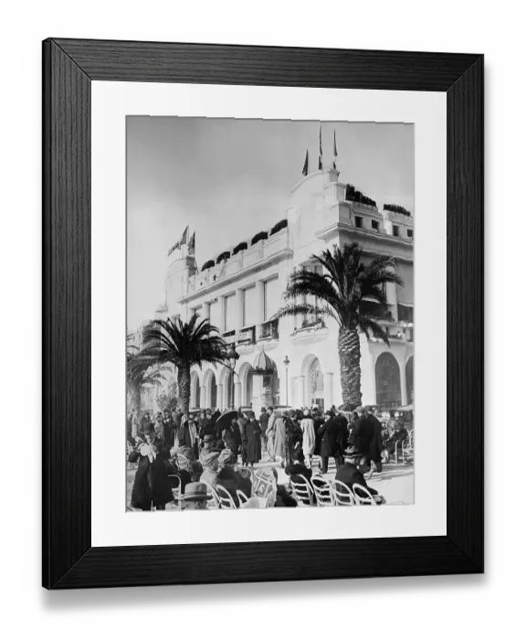 Framed Print : People Milling About Outside Resort Casino Framed Print : People Milling About Outside Resort Casino