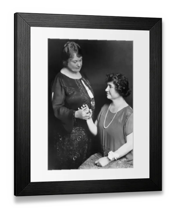 Framed Print : Helen Keller with Anne Sullivan Framed Print : Helen Keller with Anne Sullivan