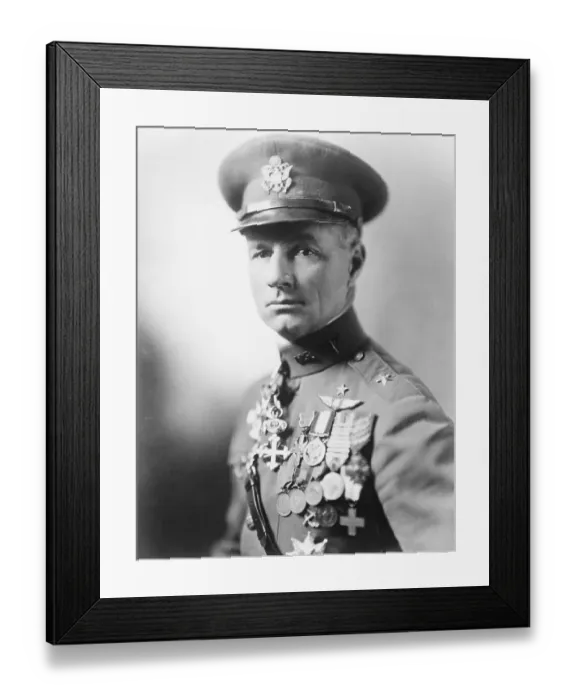 Framed Print : Colonel William Mitchell Wearing Medals Framed Print : Colonel William Mitchell Wearing Medals