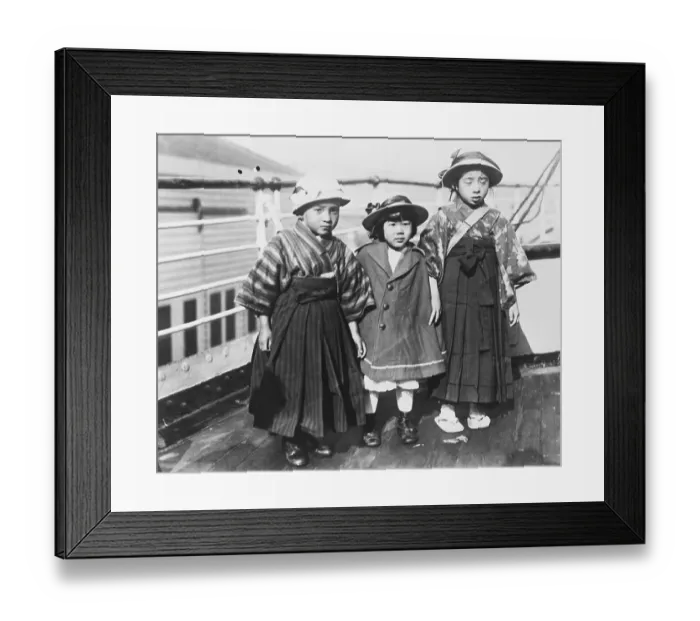 Framed Print : Young Japanese Immigrants Framed Print : Young Japanese Immigrants