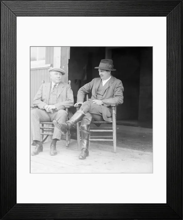 Framed Print : Sam Riddle and Louis Feustel Sitting Framed Print : Sam Riddle and Louis Feustel Sitting