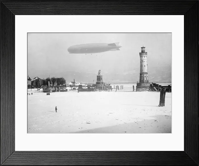Framed Print : Graf Zeppelin on Alpine Test Flight Framed Print : Graf Zeppelin on Alpine Test Flight