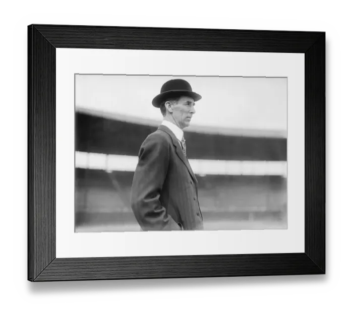 Framed Print : Profile of Philadelphia's Americans Baseball Manager Connie Mack Framed Print : Profile of Philadelphia's Americans Baseball Manager Connie Mack