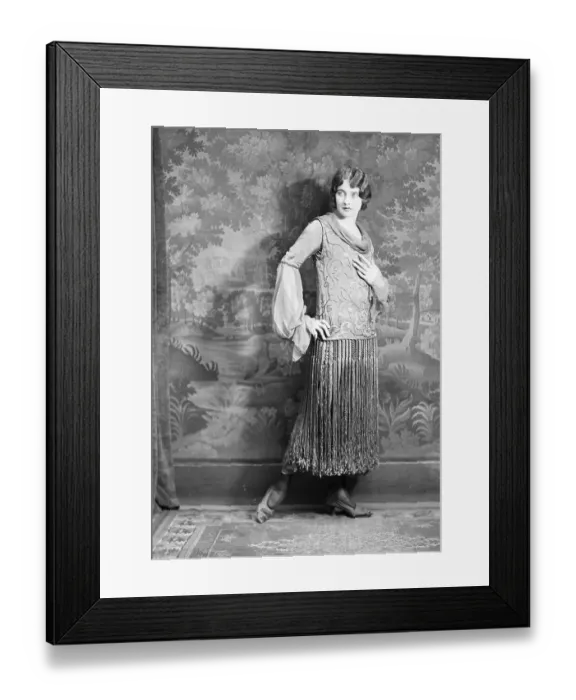 Framed Print : Actress Betty Blythe Before Tapestry Framed Print : Actress Betty Blythe Before Tapestry