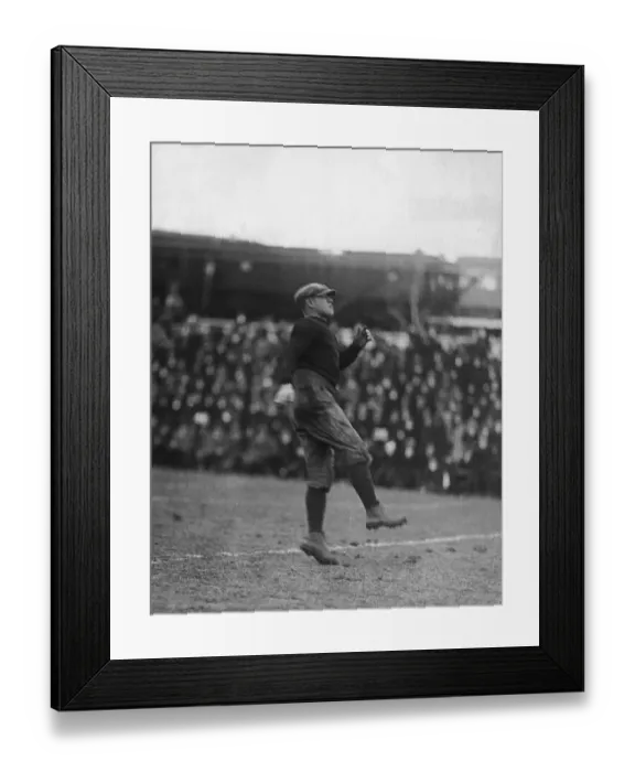 Framed Print : Native American Jim Thorpe in Football Action Framed Print : Native American Jim Thorpe in Football Action