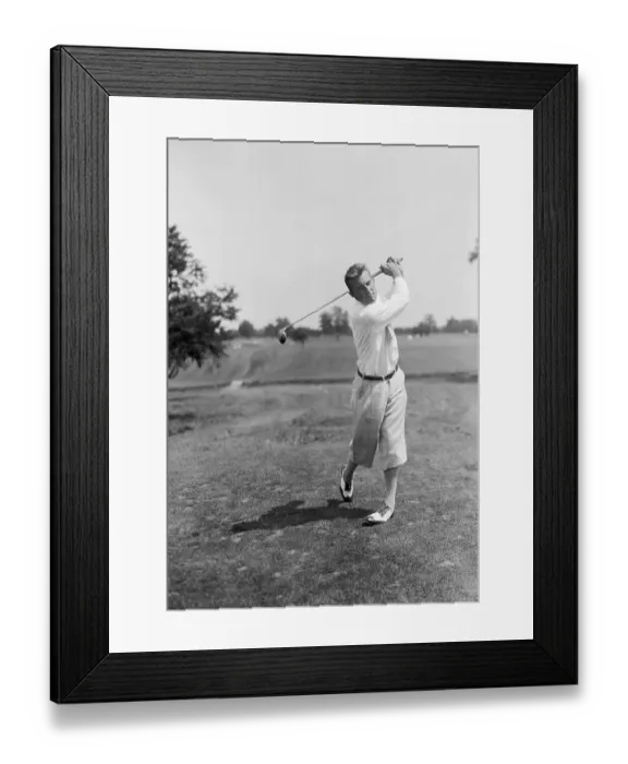 Framed Print : Golfer Roland Hancock