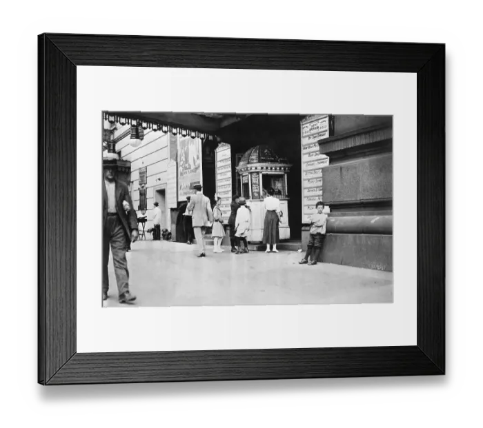 Framed Print : Entrance to Loew's American Theater on 42nd Street Framed Print : Entrance to Loew's American Theater on 42nd Street