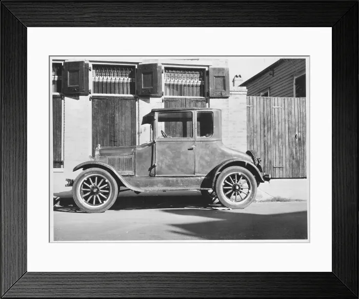 Framed Print : Side Display of Early Model T Ford Framed Print : Side Display of Early Model T Ford