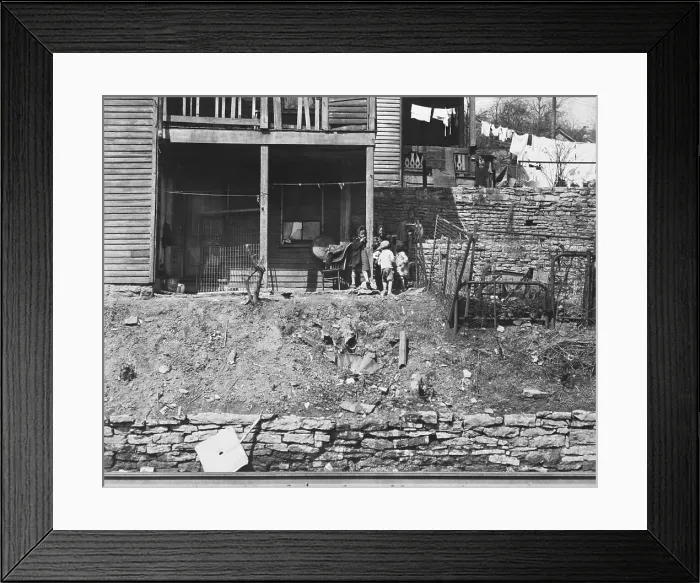 Framed Print : Children on Back Porch Framed Print : Children on Back Porch