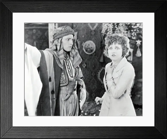Framed Print : Rudolph Valentino in Movie Scene Framed Print : Rudolph Valentino in Movie Scene
