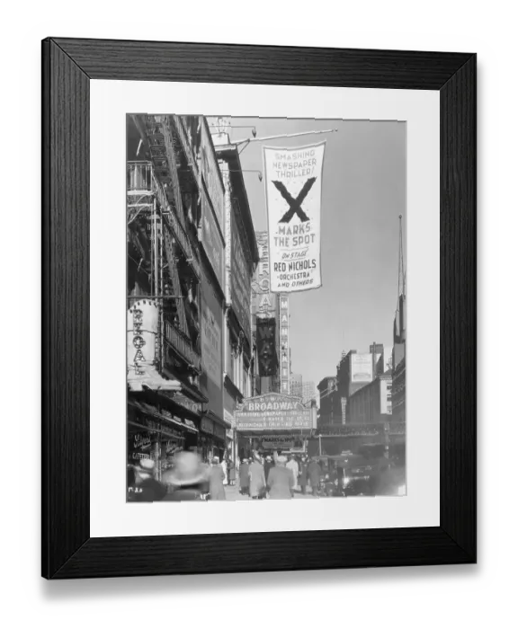 Framed Print : Theater District Framed Print : Theater District