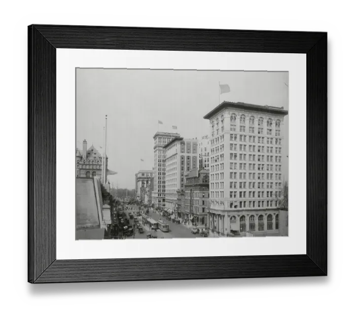 Framed Print : Broad Street in Newark Framed Print : Broad Street in Newark