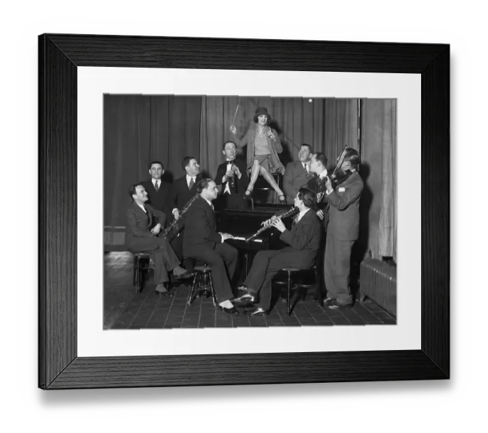 Framed Print : Swing Session with Jazz Band Framed Print : Swing Session with Jazz Band