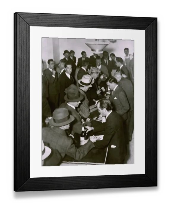 Framed Print : Purchasing Alcohol in a Speakeasy During Prohibition Framed Print : Purchasing Alcohol in a Speakeasy During Prohibition