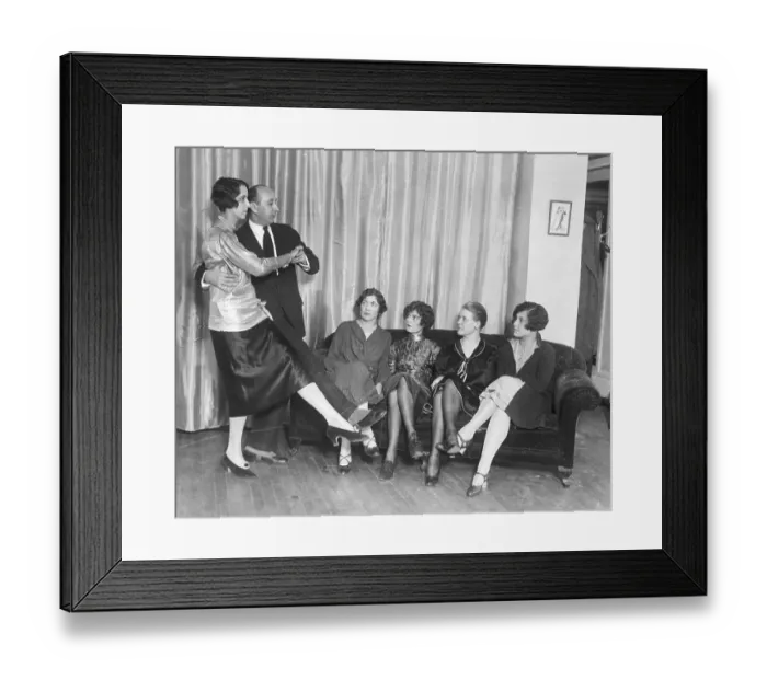 Framed Print : Arthur Murray Explaining New Dance Step Framed Print : Arthur Murray Explaining New Dance Step