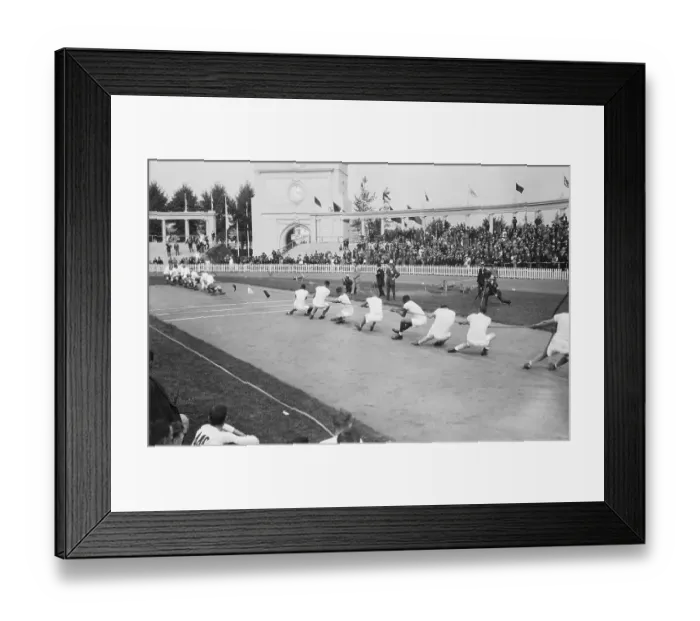 Framed Print : England Beats USA in Tug of War Framed Print : England Beats USA in Tug of War