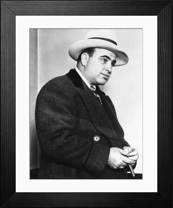 Framed Print : Portrait of Al Capone Framed Print : Portrait of Al Capone