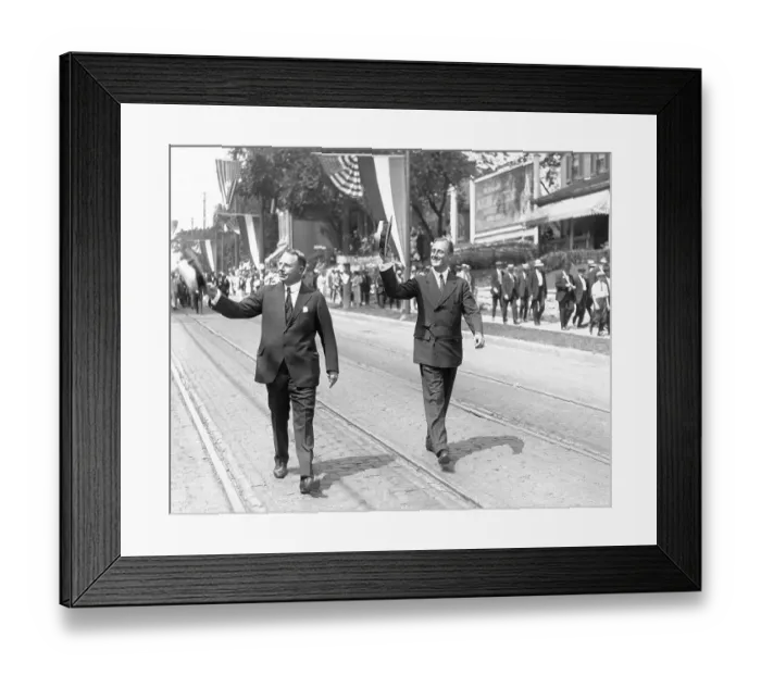 Framed Print : Cox and Roosevelt Campaigning