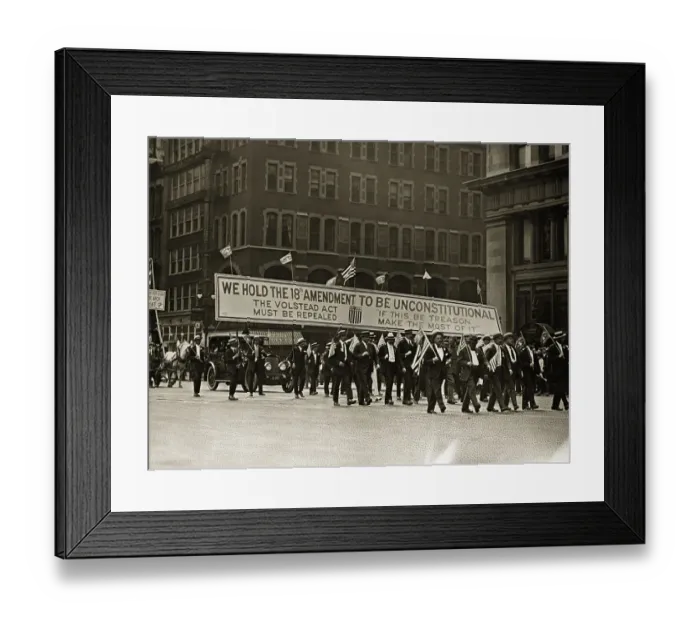 Framed Print : Anti-Prohibition Parade Framed Print : Anti-Prohibition Parade