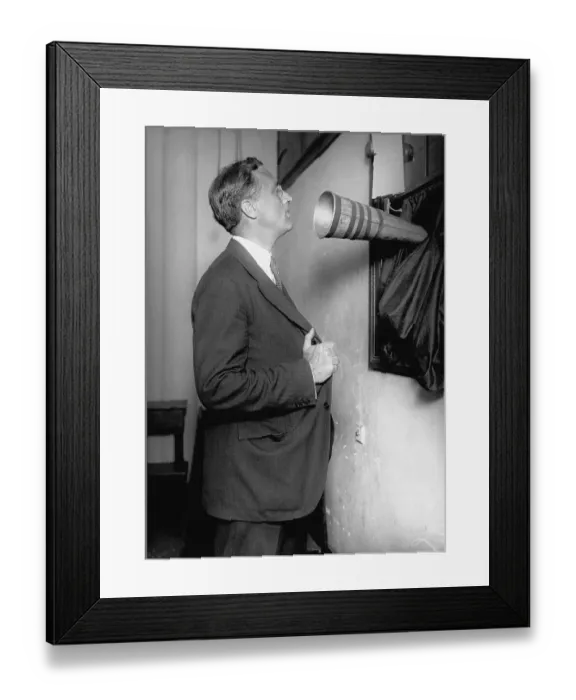 Framed Print : FDR Recording Speech Framed Print : FDR Recording Speech