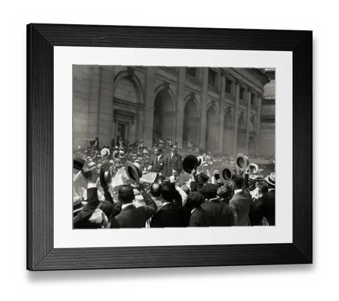 Framed Print : Cox and Roosevelt in Motorcade Framed Print : Cox and Roosevelt in Motorcade