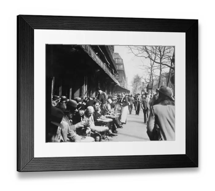 Framed Print : Paris: The Cafe Society in the 1920s Framed Print : Paris: The Cafe Society in the 1920s