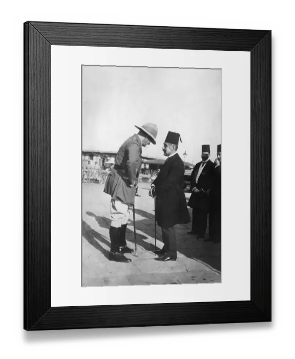 Framed Print : Lord Allenby & Egypt Prime Minister Talk Framed Print : Lord Allenby & Egypt Prime Minister Talk