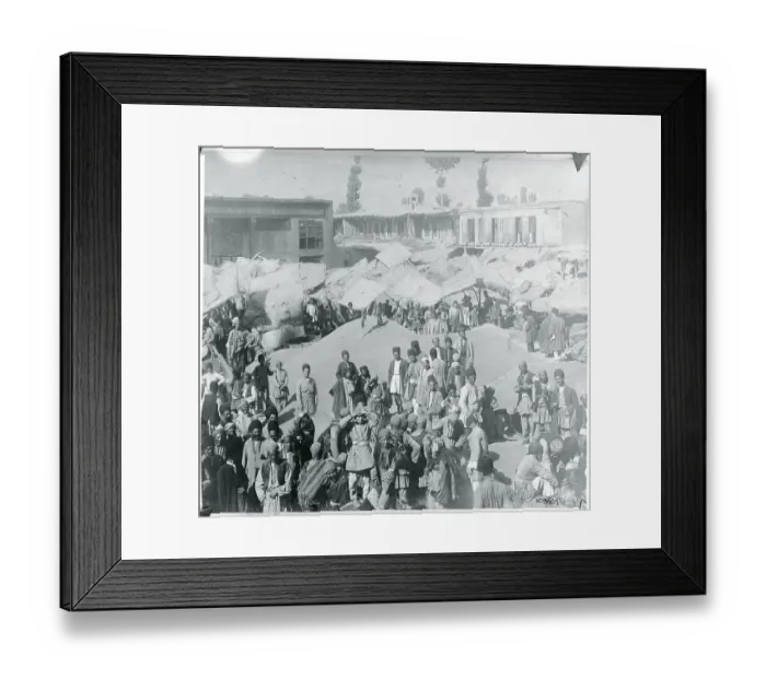 Framed Print : Market Place in Kurdistan Town