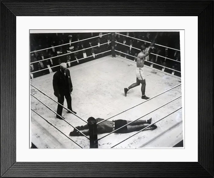 Framed Print : Georges Carpentier Winning Match Framed Print : Georges Carpentier Winning Match