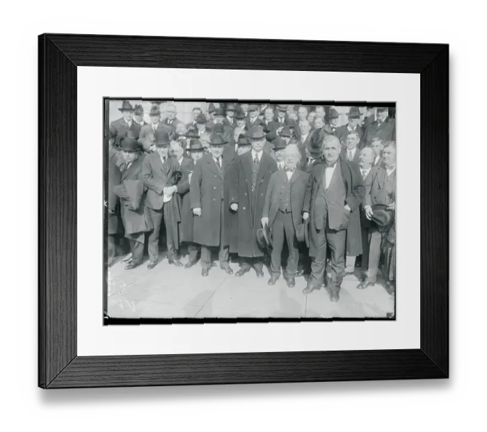 Framed Print : Samuel Gompers and Union Affiliates Posing for Camera Framed Print : Samuel Gompers and Union Affiliates Posing for Camera