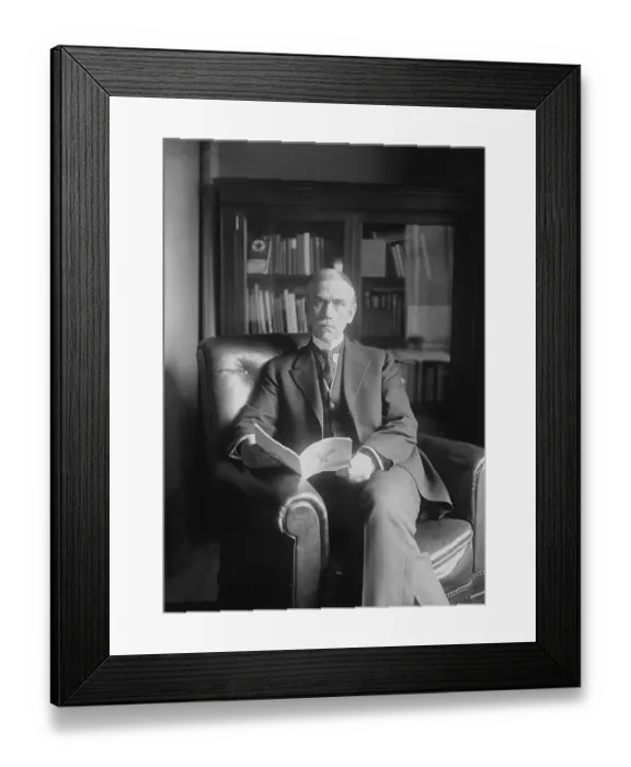 Framed Print : Reed Smoot Reading Book Framed Print : Reed Smoot Reading Book