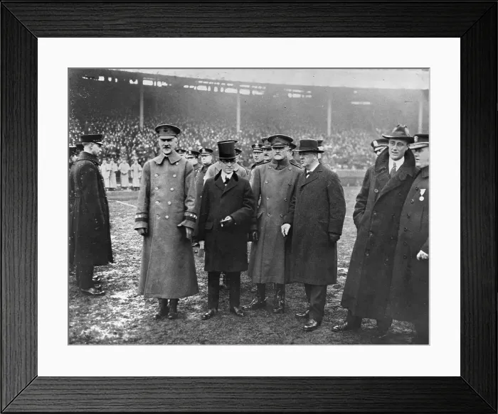 Framed Print : Military Men on Polo Grounds Framed Print : Military Men on Polo Grounds