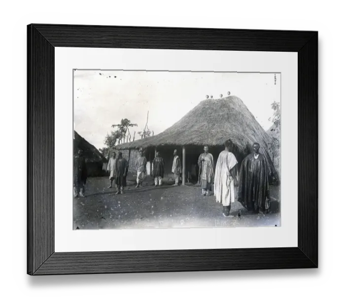 Framed Print : Census Taking In Kameron Africa 1919 Framed Print : Census Taking In Kameron Africa 1919